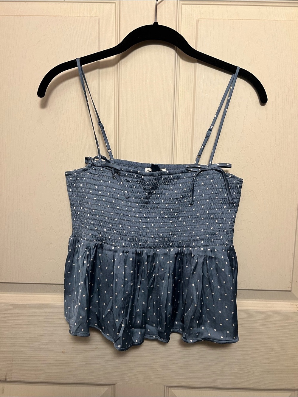 AE Bow Babydoll Satin Tank Top - Picture 2 of 4